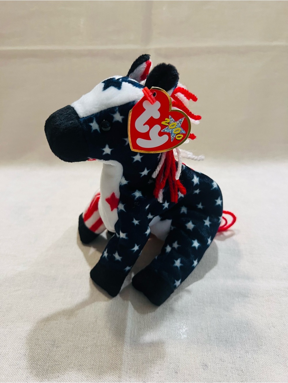 Vintage Rare Collectible Political Patriotic Ty Beanie Baby 'Lefty'